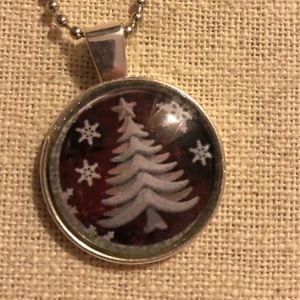 Christmas tree necklace